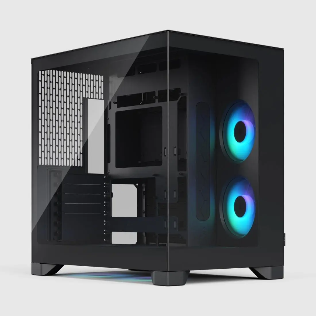 Fractal Design Pop 2 Vision RGB — Black Pop 2 Vision RGB with no PC components installed.