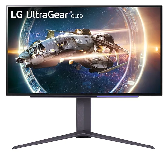 LG UltraGear OLED 27GR95QE-B — LG Canada product image of the 27GR95QE-B.