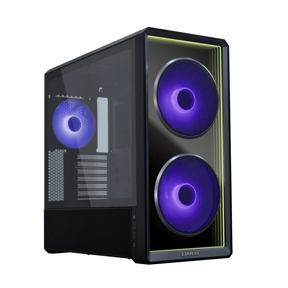 Lian Li LANCOOL 217 INF — Siyah LAN217INFX; iki 170 mm ön fan ve arka 140 mm fan.