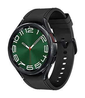 Samsung Galaxy Watch6 Classic (47 mm) — Samsung image of the Galaxy Watch6 Classic in black.